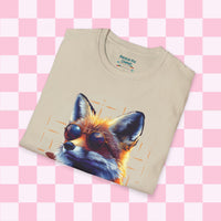 Retro Fox Graphic Tee! Ultra Soft! Free Shipping! Summer Vibes!