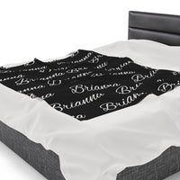 New!!! Custom Name or Quote Velveteen Plush Blanket! Multiple Colors and Fonts Available!