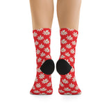 Red Daisy Unisex Eco Friendly Recycled Poly Socks!!! Free Shipping!!! 58% Recycled Materials!