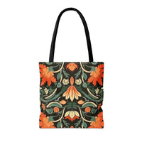 Orange Blossoms Florals Fall Vibes Tote Bag