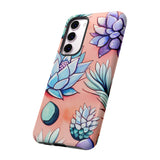 Pastel Pink and Purple Little Succulent Plants Phone Cases! New!!! Over 40 Phone Sizes To Choose From! Free Shipping!!!