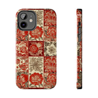 Royal Red Floral Fall Vibes Tough Phone Cases!