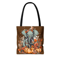 Autumn Pumpkins Elephant Fall Vibes Tote Bag!