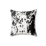 Western/Boho Black Cow Girl Cow Print Square Pillow!