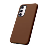 Chocolate Brown Tough Cases! Cellphone Cases! Multiple Sizes Available! Apple iPhone, Samsung Galaxy, and Google Pixel devices!