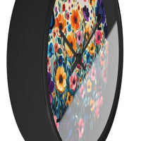 Boho Purple and Orange Ombre Print Wall Clock! Perfect For Gifting! Free Shipping!!! 3 Colors Available!