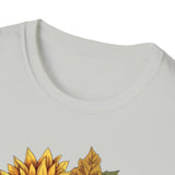 Sunflower Pumpkin Patch Halloween Fall Vibes Unisex Graphic Tees!