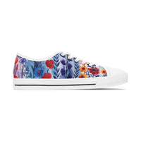 Watercolor Purple Vines Women's Low Top Sneakers! Free Shipping! Specialty Buy!