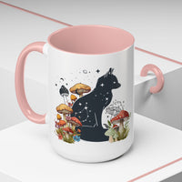 Mug - Fox Silhouette Mushroom Giftable Accent Coffee Mug (11, 15oz)