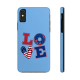 Love Red white and Blue Independence Day Tough Phone Cases!