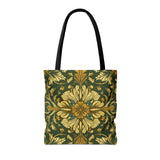 Hunter Green Florals Fall Vibes Tote Bag!