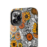 Retro Autumn Daisey's Fall Vibes Tough Phone Cases!