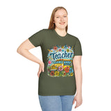 The Teacher Floral School Bus Unisex Graphic Tees! All New Heather Colors!!! Free Shipping!!! Back To School!