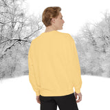 Snowflake Pocket Embroidered Comfort Colors Unisex Garment-Dyed Sweatshirt! All New Colors! Free Shipping!