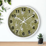 Boho Paint Washed Green Print Wall Clock! Perfect For Gifting! Free Shipping!!! 3 Colors Available!