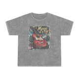 Music City Red Guitar Distressed Unisex Mineral Wash T-Shirt! New Colors! Free Shipping!!!