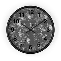 Boho Paint Washed Grey Print Wall Clock! Perfect For Gifting! Free Shipping!!! 3 Colors Available!