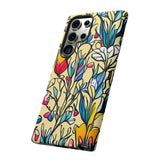 Blue and Yellow Floral Tulips Phone Cases! New!!! Over 40 Phone Sizes To Choose From! Free Shipping!!!