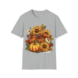 Sunflower Pumpkin Patch Halloween Fall Vibes Unisex Graphic Tees!