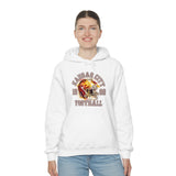 Kansas City Football Paint Splatter Helmet Unisex Hoodie! Football Season!