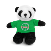 Peace Symbol Stuffed Animals! 6 Different Animals to Choose From! Free Shipping!