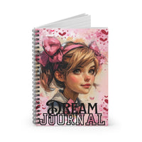 Valentines Day Dream Journal Red Hearts Younger Gal Floral Spiral Notebook - Ruled Line! Perfect For Gifting!