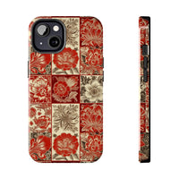 Royal Red Floral Fall Vibes Tough Phone Cases!