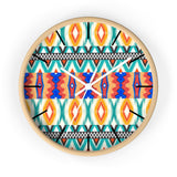 Aztec Print Mint and Orange Wall Clock! Perfect For Gifting! Free Shipping!!! 3 Colors Available!