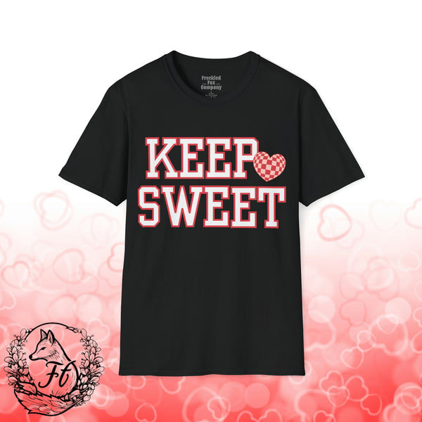 Valentines Day Keep Sweet Unisex Graphic Tee! All New Heather Colors!!!