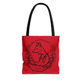 Dark Red Branded Freckled Fox Company 2024 Merch Tote Bag! Merch!