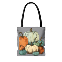 Pumpkin Stack Autumn Blues Fall Vibes Tote Bag!