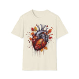 1 Autumn Drip Anatomical Heart Halloween Fall Vibes Unisex Graphic Tees! Medical Vibes!