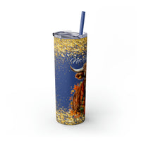 Not Today Heifer Highlander Cow Fall Vibes Skinny Tumbler with Straw, 20oz! Multiple Colors!