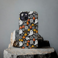 Spider Webs and Candy Corn Little Ghost Halloween Tough Phone Cases! Fall Vibes!