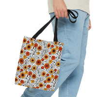 Sunflowers and Roses Fall Vibes Tote Bag!