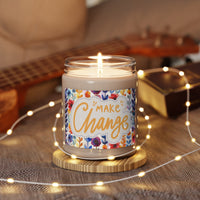 Make Change Retro Floral Stripes Scented Soy Candle, 9oz! Free Shipping! 9 Scents! 60 Hour Burn Time!!!