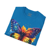 Spring Rainbow Butterfly Unisex Graphic Tees! Spring Vibes! All New Heather Colors!!! Free Shipping!!!