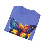 Spring Rainbow Butterfly Unisex Graphic Tees! Spring Vibes! All New Heather Colors!!! Free Shipping!!!