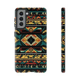 Black Aztec Tough Cases! Cellphone Cases! Multiple Sizes Available! Apple iPhone, Samsung Galaxy, and Google Pixel devices!