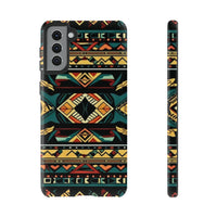 Black Aztec Tough Cases! Cellphone Cases! Multiple Sizes Available! Apple iPhone, Samsung Galaxy, and Google Pixel devices!