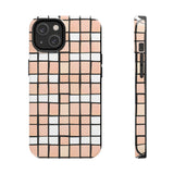 Pastel Pink Checkerboard Tough Phone Cases, Case-Mate!