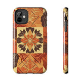 Reddish Orange Star Flower Fall Vibes Tough Phone Cases!