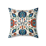 Western/Boho Red and Blue Florals Square Pillow!