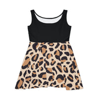 Leopard Print Women's Fit n Flare Dress! Free Shipping!!! New!!! Sun Dress! Beach Cover Up! Night Gown! So Versatile!