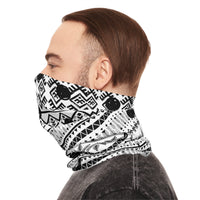 Classic Black and White Print Lightweight Neck Gaiter! 4 Sizes Available! Free Shipping! UPF +50! Great For All Outdoor Sports!