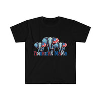 American Mama Elephant USA Independence Day Unisex Graphic Tees!