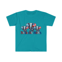 American Mama Elephant USA Independence Day Unisex Graphic Tees!