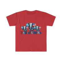 American Mama Elephant USA Independence Day Unisex Graphic Tees!