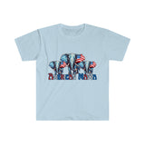 American Mama Elephant USA Independence Day Unisex Graphic Tees!