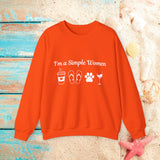 I'm a Simple Women Unisex Sweatshirt! Plus Sizes Available!